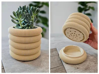 Coins Planter with Hidden Drip Tray