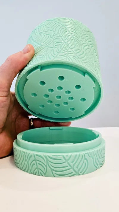 Palm Planter with Hidden Drip Tray