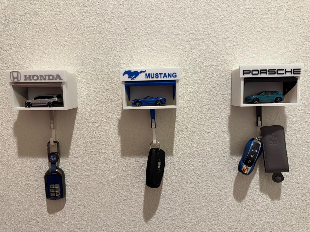 Car Garage Key Holder with Opening Door
