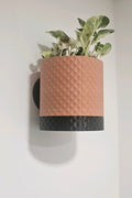 Diamond Design Wall Planter With Hidden Drip Dray