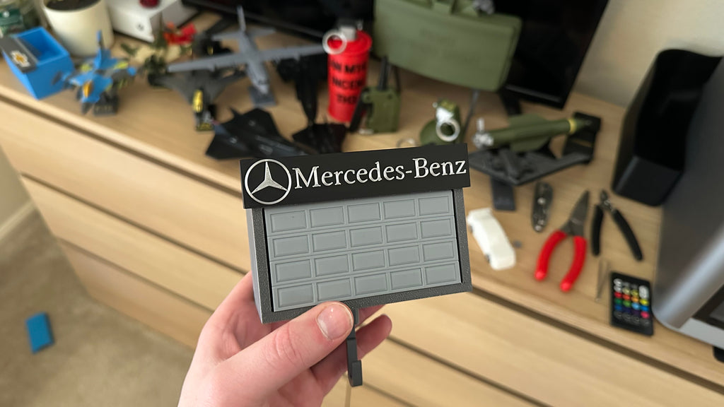 Car Garage Key Holder with Opening Door